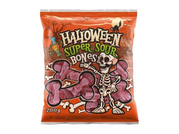 Желейні цукерки Кістки Halloween Super sour bones 200 г id_2627 фото