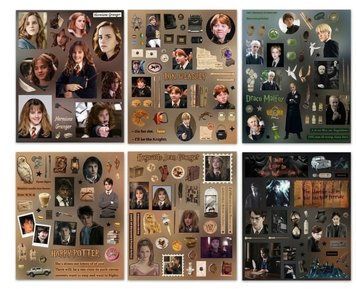 Набір стікерів &laquo;Головні персонажі Гаррі Поттера&raquo; Harry Potter, 6 листків id_5311 фото