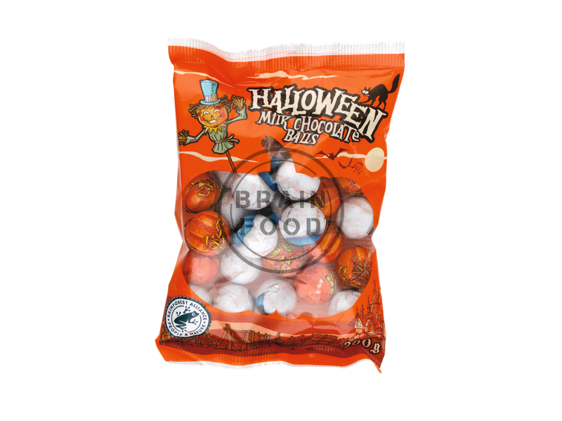 Шоколадні цукерки на Хелловін Halloween milk chocolate balls 200 г id_2629 фото