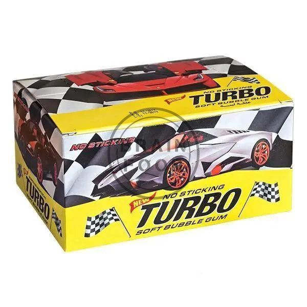 Подарункова ретро-коробка жувальної гумки Turbo 100 шт. 350 г id_5134 фото