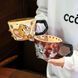 Большая керамическая чашка "Том и Джерри" Tom and Jerry &ndash; милая чашка с ложечкой для завтрака 530 мл  id_4845 фото 4