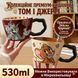 Большая керамическая чашка "Том и Джерри" Tom and Jerry &ndash; милая чашка с ложечкой для завтрака 530 мл  id_4845 фото 9