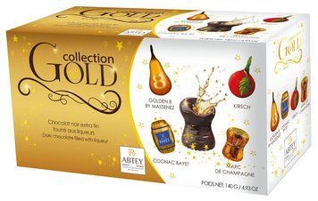 Подарочная коробка Abtey Gold collection конфеты с ликерами Абтей 140 г id_5314 фото