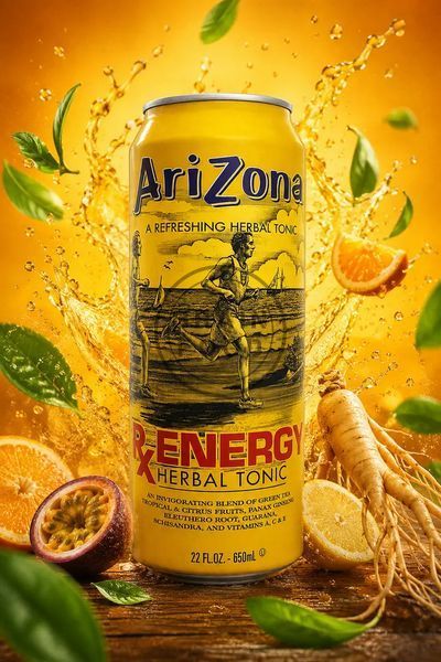 Арізона енергетичний трав'яний тонік AriZona RX ENERGY Herbal Tonic 650 мл id_4997 фото