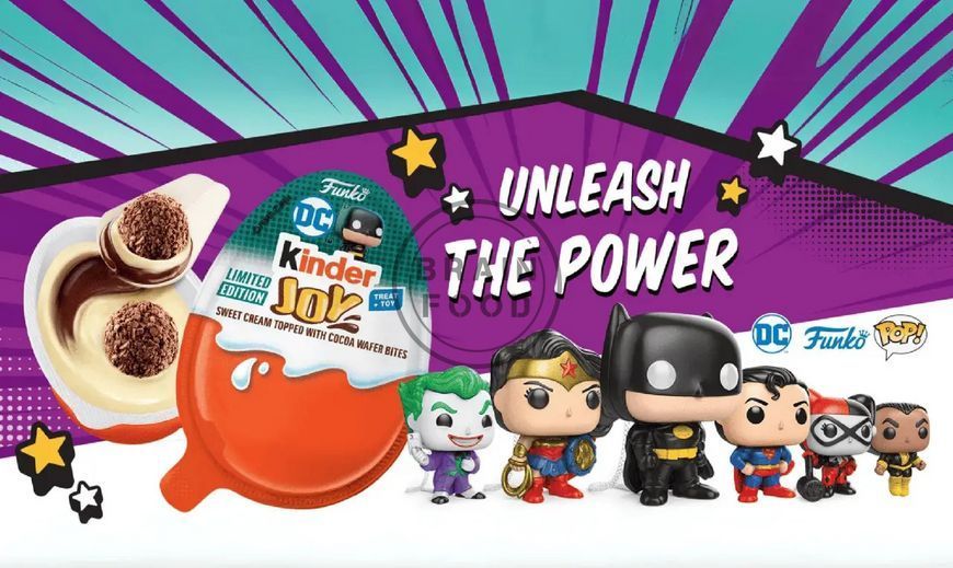 Шоколадное яйцо 2026 Kinder Joy Funko Pop DC Киндер джой DC 20г id_4707 фото