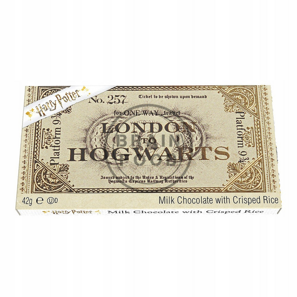 Шоколад молочний з хрустким рисом Гаррі Поттер Квиток до Хогвартсу Harry Potter Milk Chocolate 42 г id_2138 фото