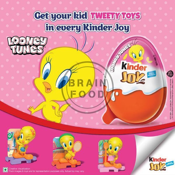 Шоколадне яйце 2026 Kinder Joy із серії "Looney Tunes Tweety" Луні Тюнз Твіті 20 г - Нова колекція іграшок! id_4854 фото