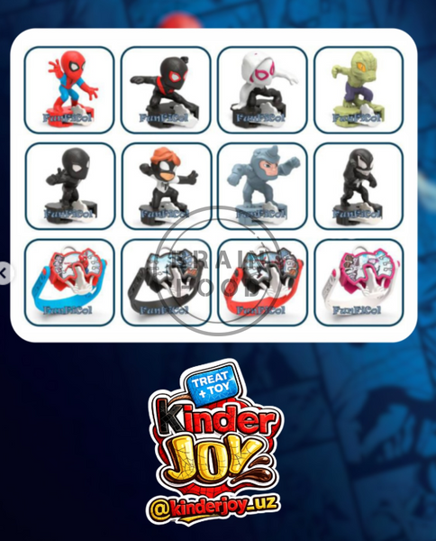 Шоколадное яйцо 2026 Kinder Joy из серии "Spider-Man" Человек-паук 20 г - Новая коллекция игрушек! id_4858 фото