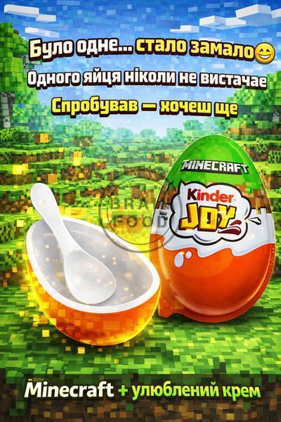Набор Kinder Joy Minecraft Киндер джой Майнкрафт (коллекция 2026) 3&times;20 г id_4737 фото