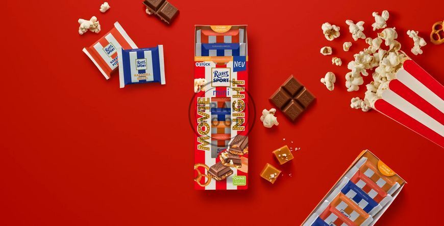 Набор мини-шоколадок Ritter Sport Mini Movie Night Mix 150 г, 9 шт. id_5253 фото