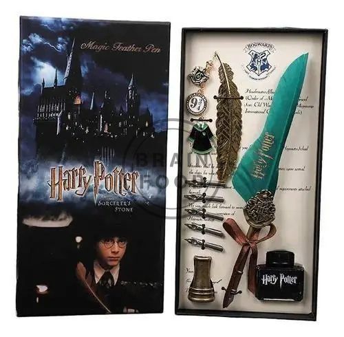 Набор для каллиграфии Гарри Поттер Harry Potter (Перьевая ручка, чернила, закладка) - Слизерин id_5073 фото