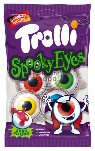 Желейні цукерки Моторошні очі Trolli Spooky Eyes 75 г id_2543 фото