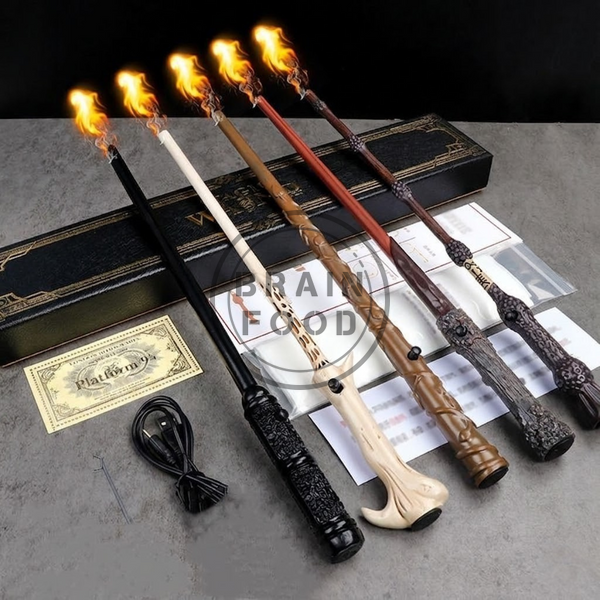 Интерактивная волшебная палочка Harry Potter Гарри Поттера, которая умеет стрелять настоящим огнем (палочка Дамблдора) id_4976 фото