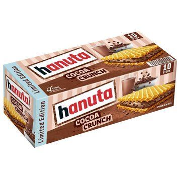 Вафли Ferrero Ханута с какао-хрустящими кусочками Hanuta Cocoa Crunch 10 шт 220г id_5046 фото