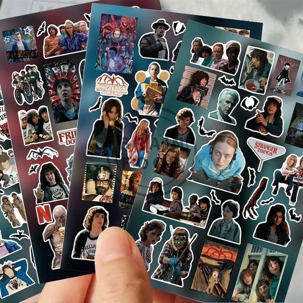 Набір стікерів "Дивні Дива" Stranger Things (160-180 шт, 8 листків) id_4805 фото