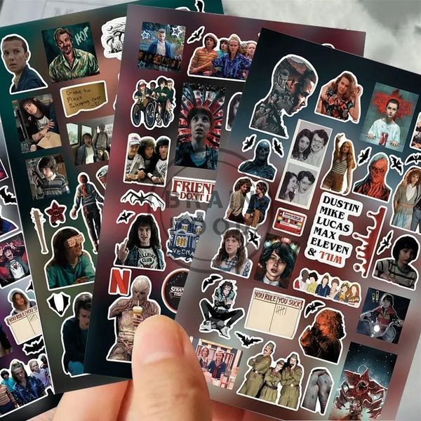 Набір стікерів "Дивні Дива" Stranger Things (160-180 шт, 8 листків) id_4805 фото
