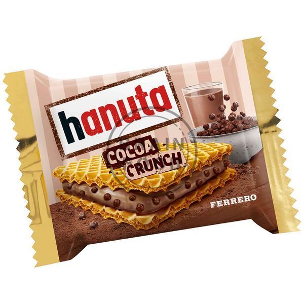Вафли Ferrero Ханута с какао-хрустящими кусочками Hanuta Cocoa Crunch 10 шт 220г id_5046 фото