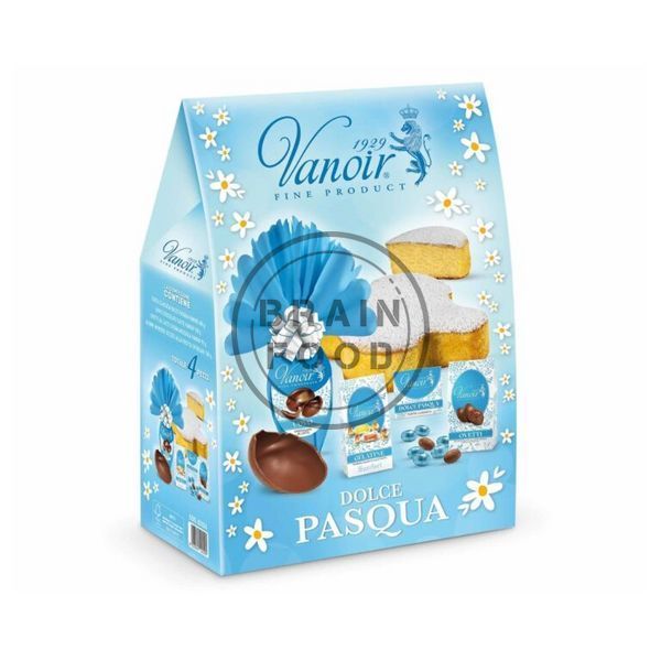 Подарочный набор Vanoir Dolce Pasqua Вануар 4 позиции (с итальянской выпечкой, шоколадом и фруктовыми желейками) 745 г id_4748 фото