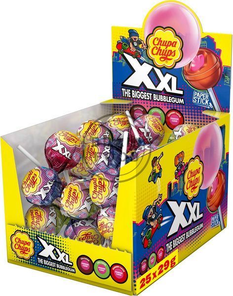 Цукерка Чупа-Чупс Chupa Chups XXL Bubblegum 3 смаки 29 г - 1 шт id_3913 фото