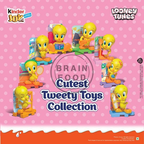 Набір шоколадних яєць Kinder Joy "Looney Tunes Tweety" Луні Тюнз Твіті 60г (3 х 20г) id_4918 фото