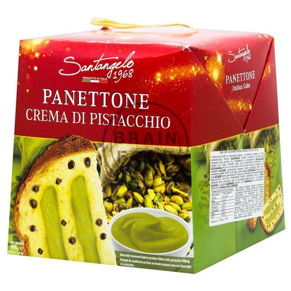 Панеттоне Santangelo Panettone Crema Di Pistacchio Сантанджело с фисташковым кремом 908 г id_4750 фото
