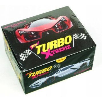 Подарочная ретро-коробка жевательной резинки Turbo Xtreme 100 шт. 450 г id_4110 фото