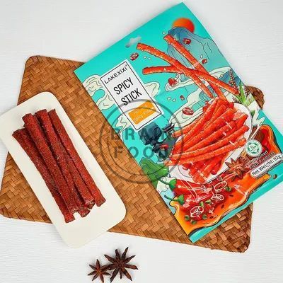 Снек латяо Lakexixi Spicy Stick Лейкексісі стіки соєвий снек гострі палички 26 г id_4813 фото