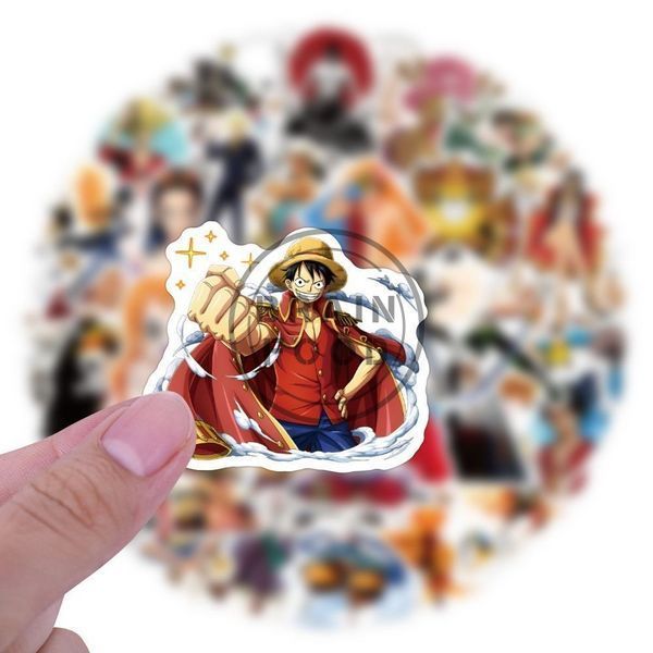Набір вінілових наклейок "Ван-Піс" One Piece (2 уп х 50 шт) id_5152 фото