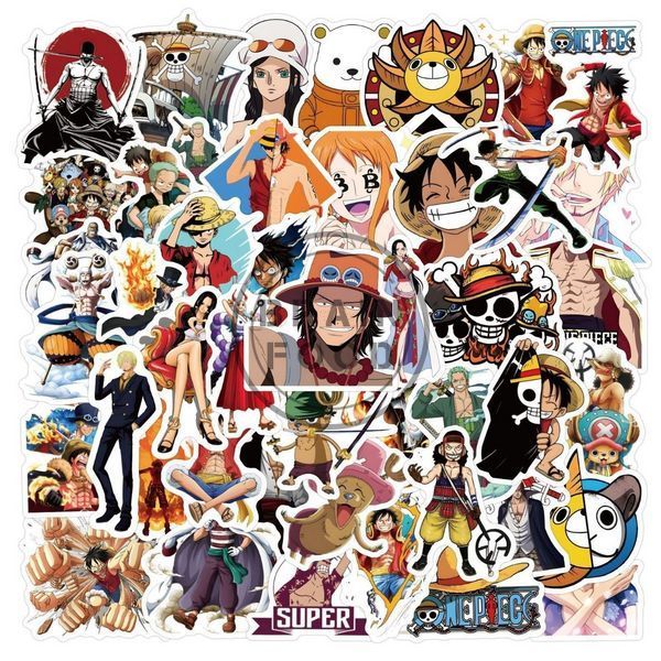 Набір вінілових наклейок "Ван-Піс" One Piece (2 уп х 50 шт) id_5152 фото
