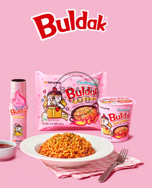 Набор лапши Samyang Buldak Рамен Булдак Карбонара (Острая курица) 650 г -5*130 г id_4771 фото