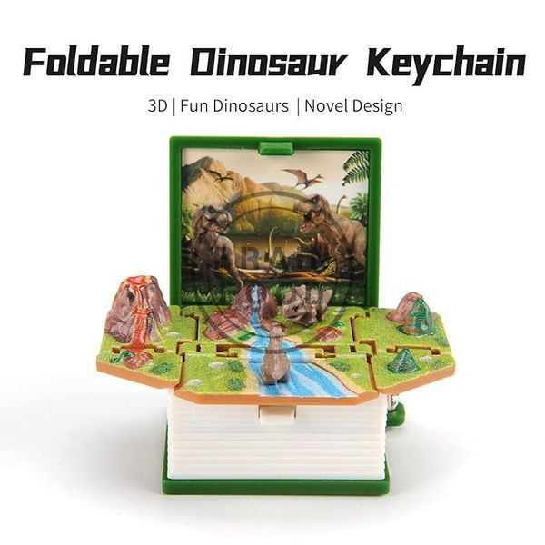 3D Брелок у вигляді складної книги "Динозаври" id_4983 фото