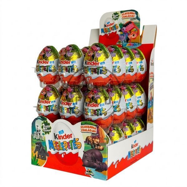 Блок шоколадных яиц Kinder Surprise Natoons &laquo;Семейства саванны&raquo; - 36 шт х 20 г id_5285 фото