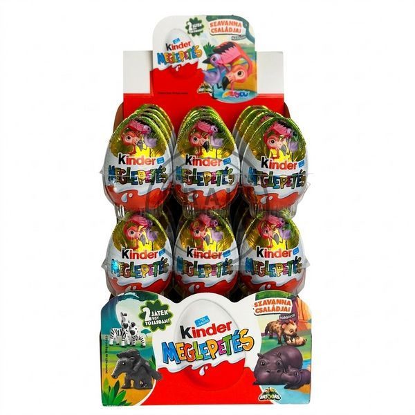 Блок шоколадных яиц Kinder Surprise Natoons &laquo;Семейства саванны&raquo; - 36 шт х 20 г id_5285 фото