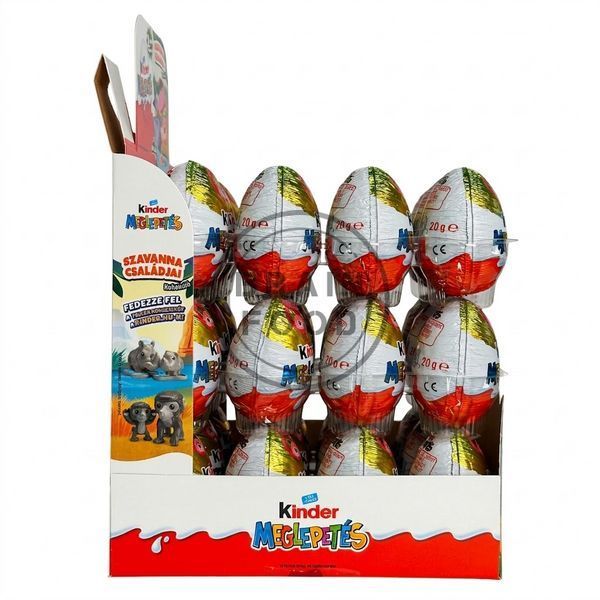 Блок шоколадных яиц Kinder Surprise Natoons &laquo;Семейства саванны&raquo; - 36 шт х 20 г id_5285 фото