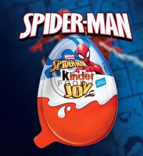 Блок шоколадных яиц Kinder Joy из серии "Spider-Man" (Человек-паук) 2026 - 16 шт х 20 г - Новая коллекция игрушек! id_5286 фото