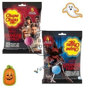 Льодяники Chupa Chups Stranger Things &laquo;Дивні дива&raquo; 120 г (4 смаки - 10 шт) id_4223 фото