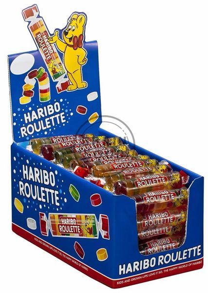 Желейные конфеты Haribo Roulette Харибо Рулетка 25 г (тубус) id_4694 фото
