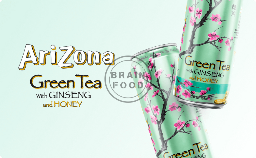 Арізона зелений чай із женьшенем та медом Arizona Green Tea with Ginseng and Honey 650 мл id_4991 фото