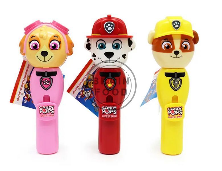 Диспенсер з чупа-чупсом Щенячий патруль (Paw Patrol Spin pops lollipop) Скай id_1574 фото