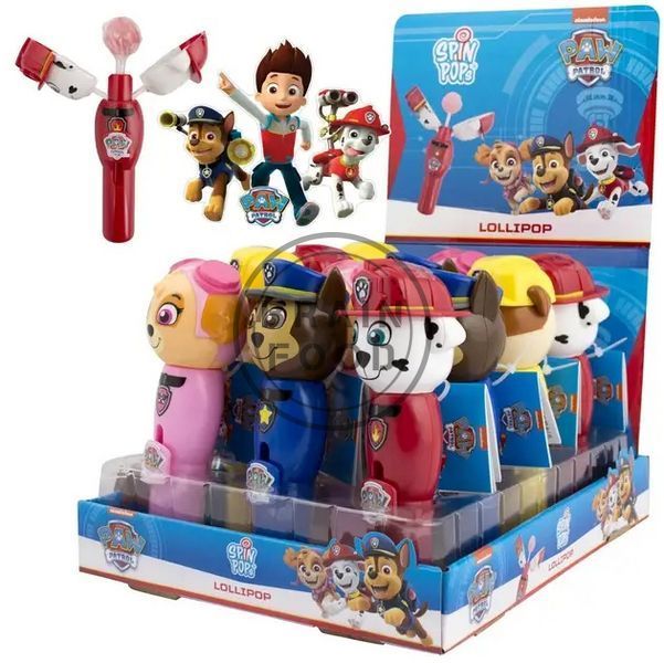 Диспенсер з чупа-чупсом Щенячий патруль (Paw Patrol Spin pops lollipop) Гонщик id_2306 фото