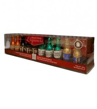 Цукерки Abtey Selection Liqueurs пляшечки чорного шоколаду з лікером 245 г (19 шт) id_4487 фото