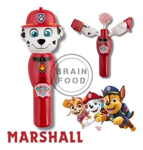 Диспенсер з чупа-чупсом Щенячий патруль (Paw Patrol Spin pops lollipop) Маршал id_2307 фото