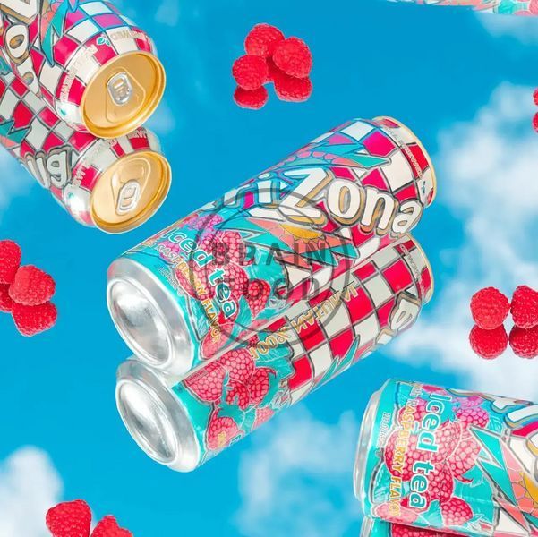Аризона холодный чай с малиной AriZona Iced Tea with Raspberry Flavor 650 мл id_4995 фото