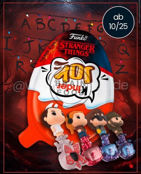 Подарочный набор из 3-х киндер джой "Очень странные дела" + Леденцы Chupa Chups Stranger Things (5 вкусов - 10 шт) id_4711 фото