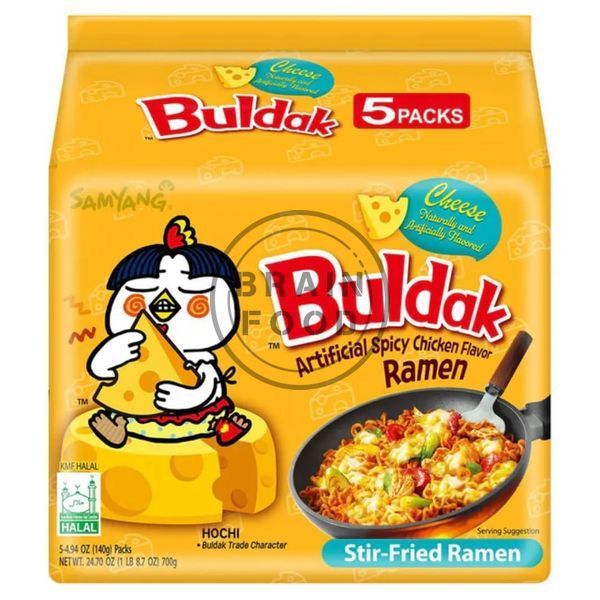 Лапша Samyang Hot Chicken Buldak Ramen Рамен Булдак со вкусом сыра (Острая курица) 130 г id_4774 фото