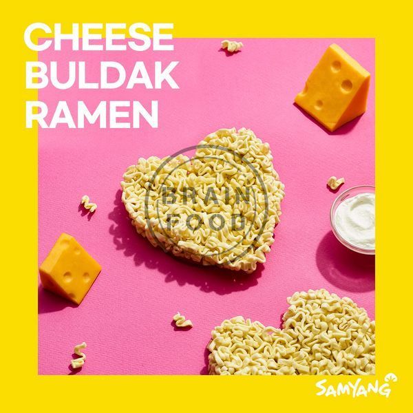 Набір локшини Samyang Hot Chicken Buldak Ramen Рамен Булдак зі смаком сиру (Гостра курка) 650 г - 5*130 г id_4775 фото